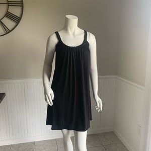 Black dress swim coverup